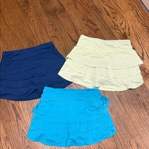 Athleta Girl skorts - set of 3